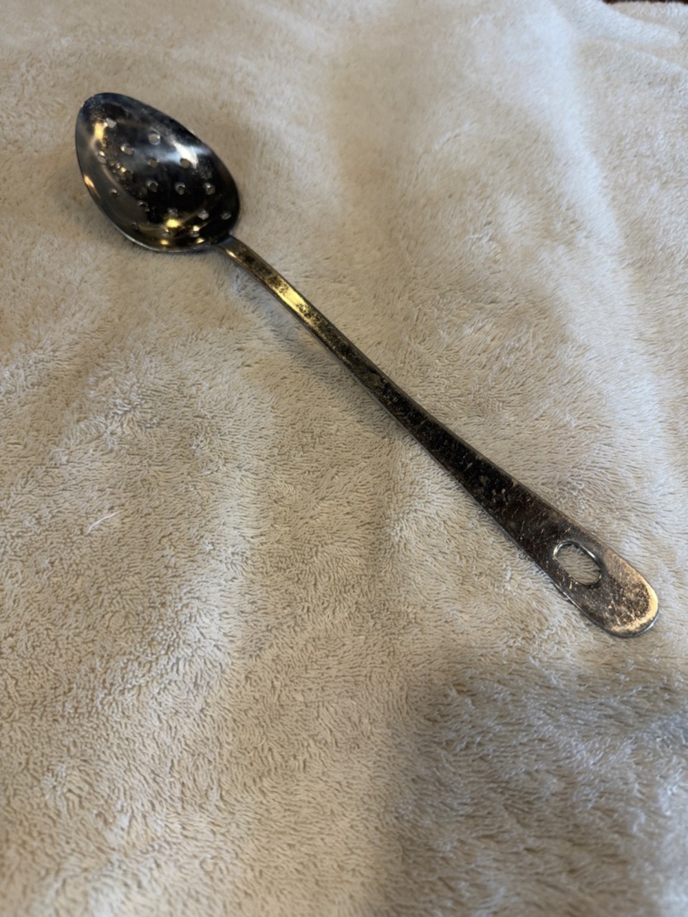 ROWOCO Stainless Steel Slotted Serving Spoon - Silver